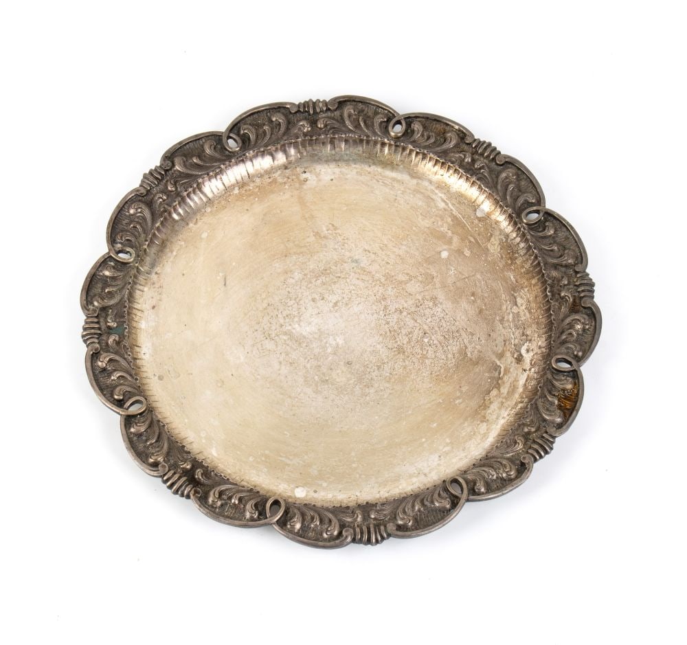 Italian solid silver tray - 2