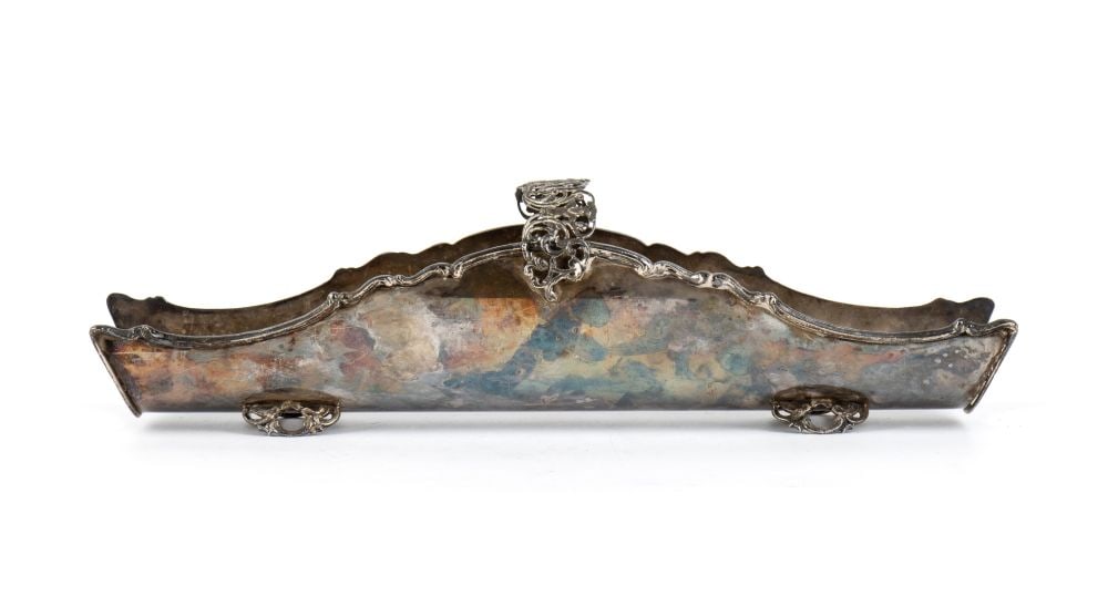 Italian solid silver breadstick holder - 2