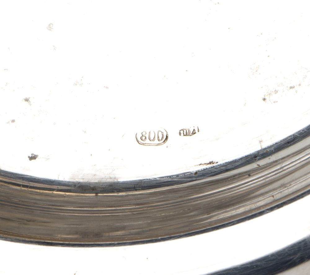 A group of 3 italian solid silver baskets - 3