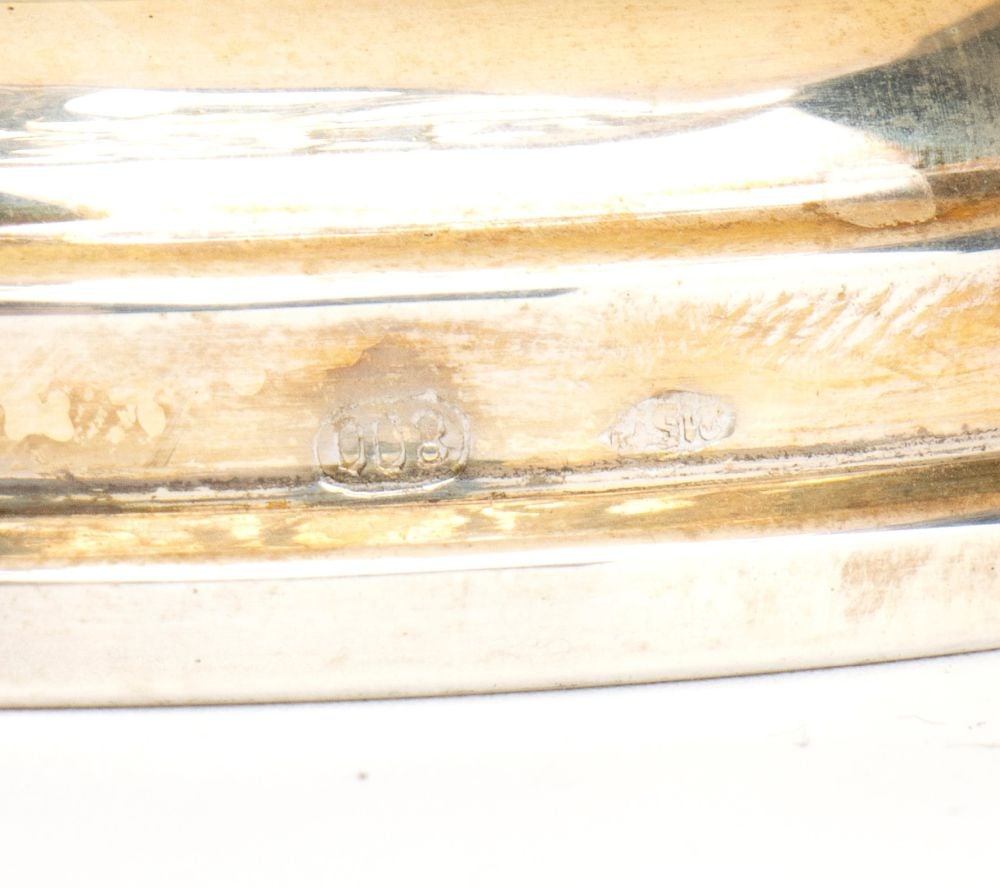 A group of 3 italian solid silver baskets - 4