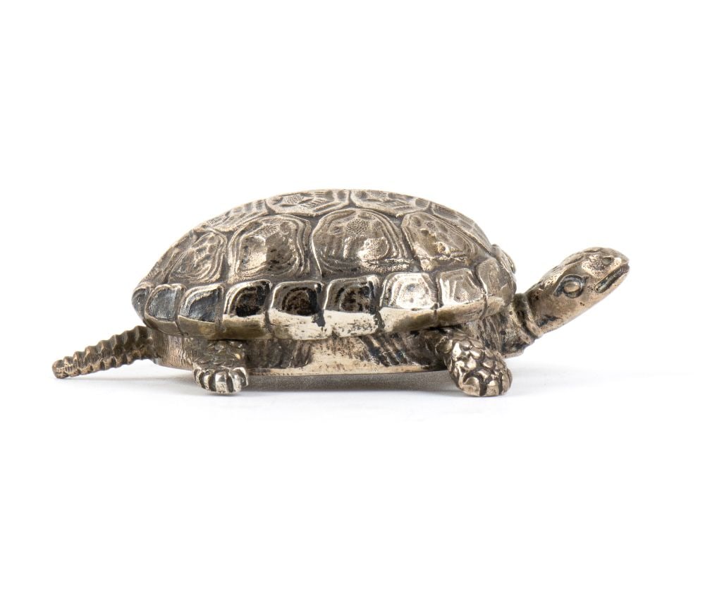 CUSI Italian solidf silver turtle-shaped box - 2