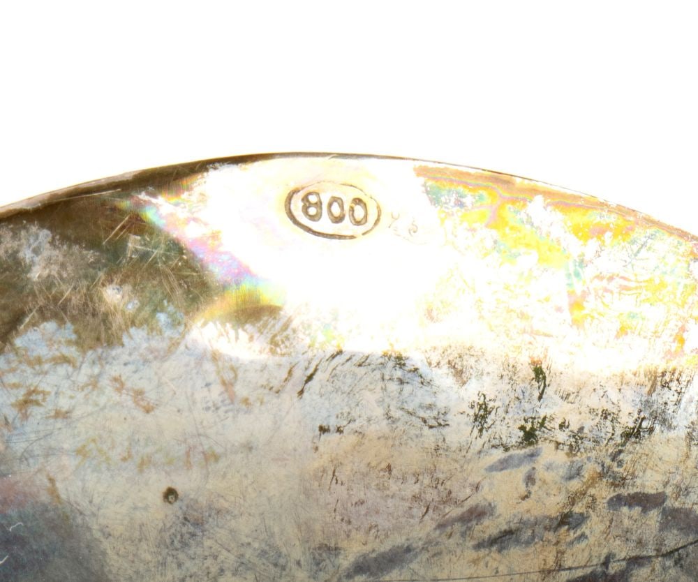 italian solid silver bowl - 4