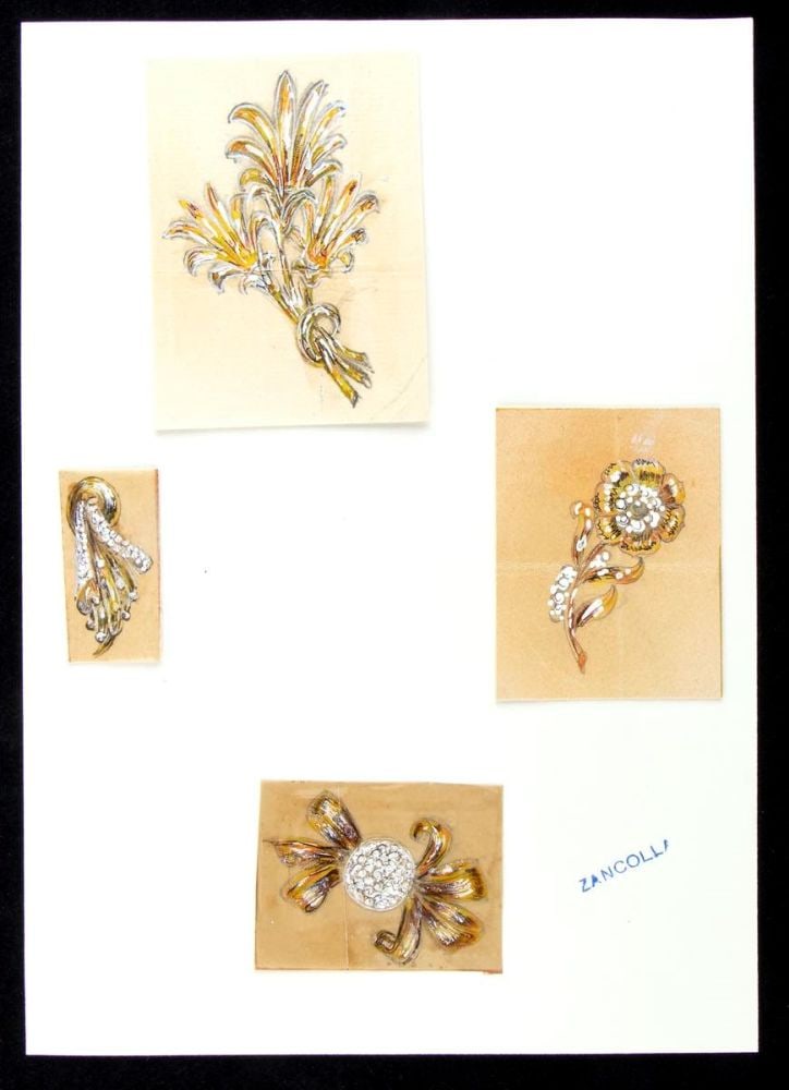 GIULIO ZANCOLLA Design for floral brooches (1 of 5)