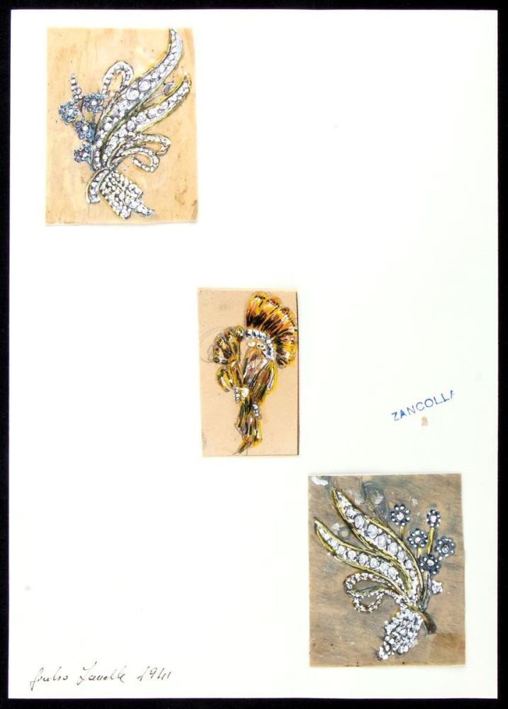 GIULIO ZANCOLLA Design for floral brooches (1 of 4)