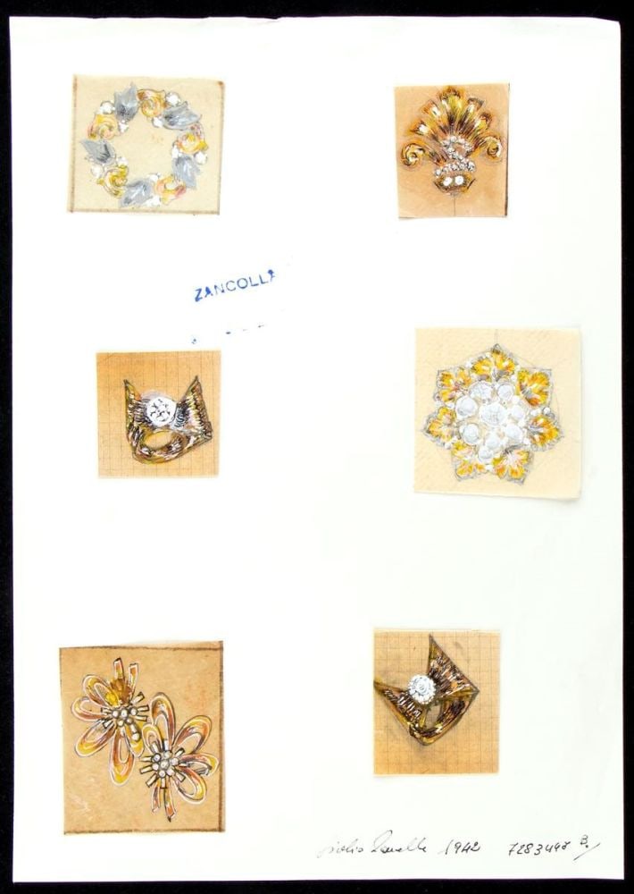 GIULIO ZANCOLLA Design for brooches, rings and earrings (1 of 7)