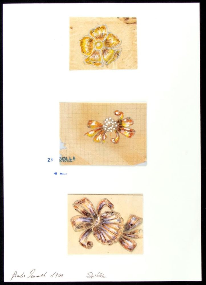 GIULIO ZANCOLLA Design for drop brooches (1 of 4)