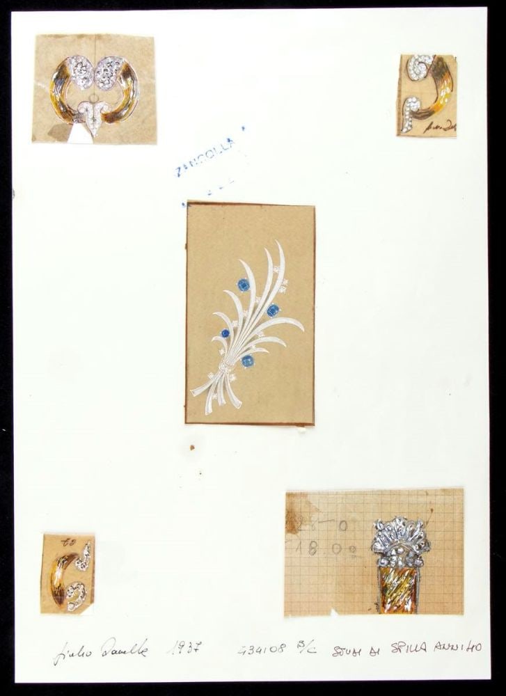 GIULIO ZANCOLLA Design for brooches (1 of 6)