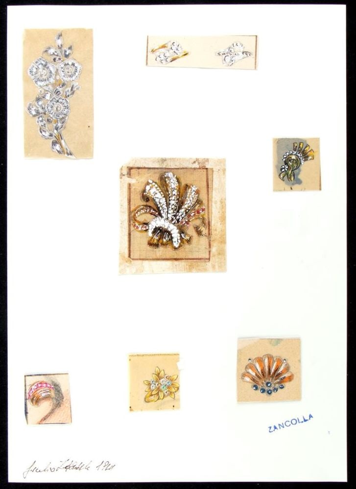 GIULIO ZANCOLLA Design for brooches and rings (1 of 3)