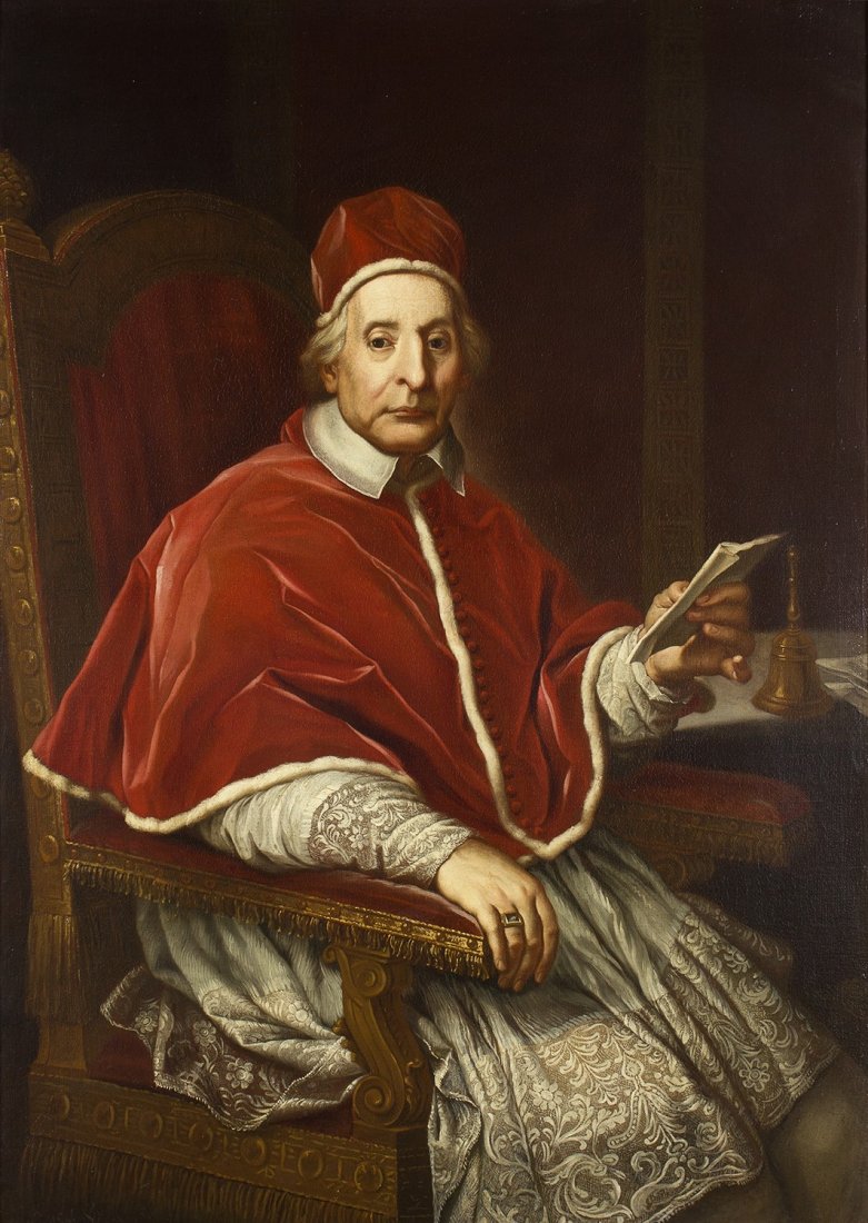 da Agostino Masucci - Ritratto di papa Clemente XII: After Agostino Masucci Portrait of Pope Clement XII Corsini Oil on canvas, cm. 127 x 92 This work is a contemporary reproduction of Pope Clement the XII Corsini portrait by Agostino Masucci. This last