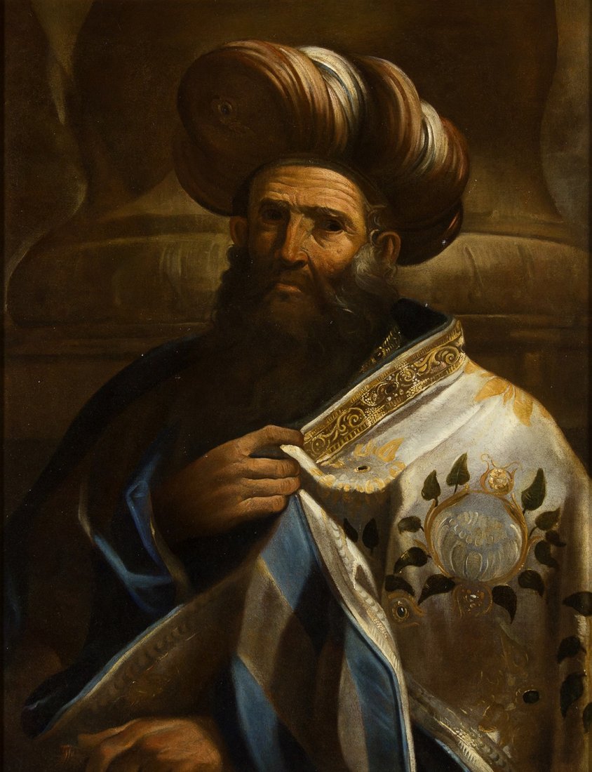 Domenico Maria Canuti (Bologna, 1625 – 1684) - Uomo: Domenico Maria Canuti (Bologna, 1625 -1684) Man with turban and eastern robes Oil on canvas, cm. 98 x 75 The work was attributed to Leandro Bassano by Giuseppe Maria Pilo, Giancarlo Sestieri, Peter Za
