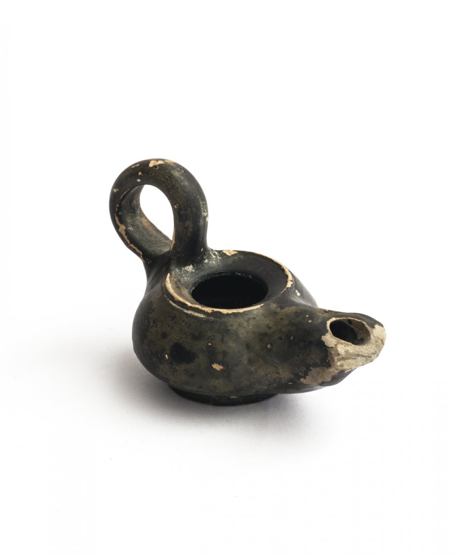 A miniaturistic black-glazed Lamp Magna Graecia, 4th - (1 of 1)