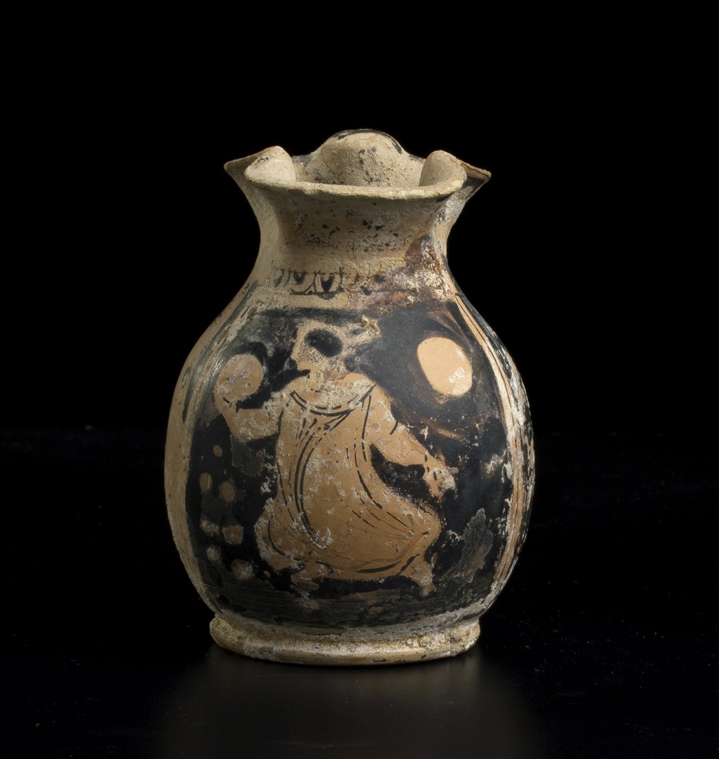 Chous miniaturistico a figure rosse Apulia, IV secolo (1 of 4)