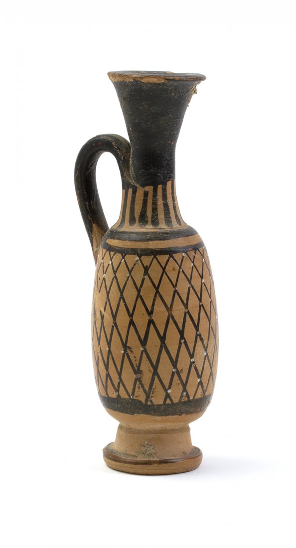 Lekythos a reticolo nello stile di Gnathia Apulia, (1 of 3)
