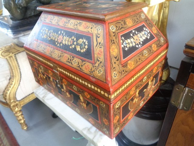 Hand Painted Rajasthani Large Wooden Box (1 of 9)