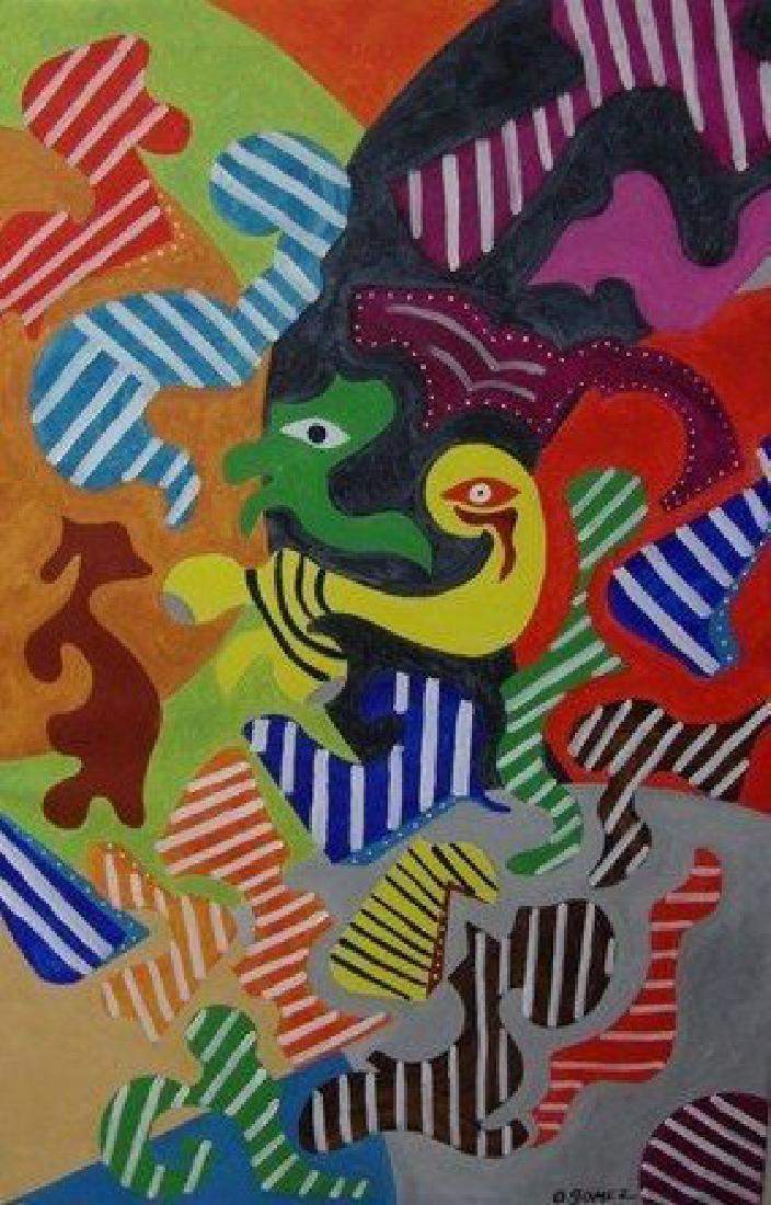 "Puzzle Mind" Original Oil Painting-Signed (1 of 1)