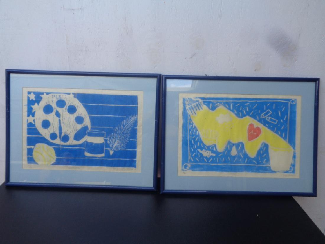 Lot of 2 Original Engraving Signed (1 of 5)