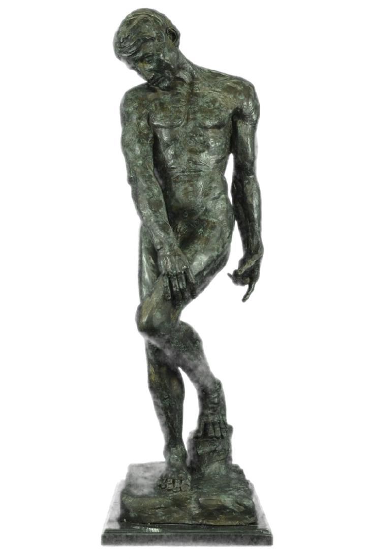 Rodin Bronze Statue Signed 36" H (1 of 9)