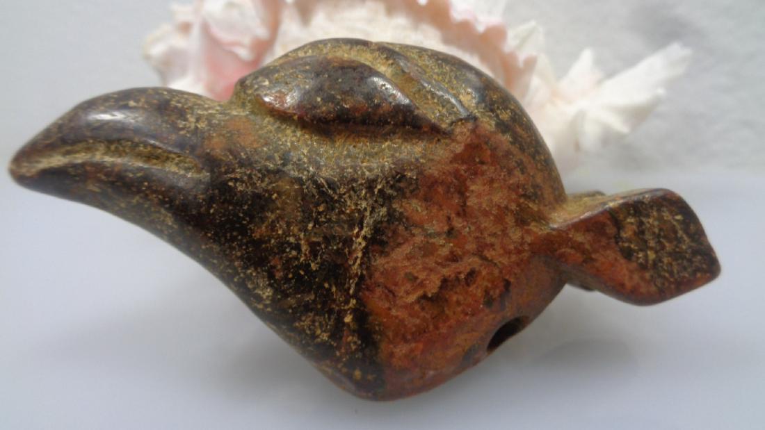 Old Chinese Neolithic HongShan Jade Hand carved Amulet (1 of 2)