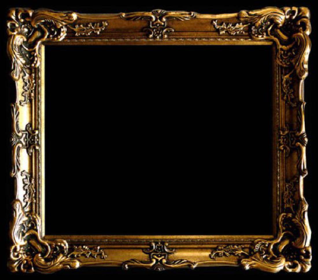 Wood Picture Frame Ornate Antique Gold 24" x 36 #17 (1 of 2)