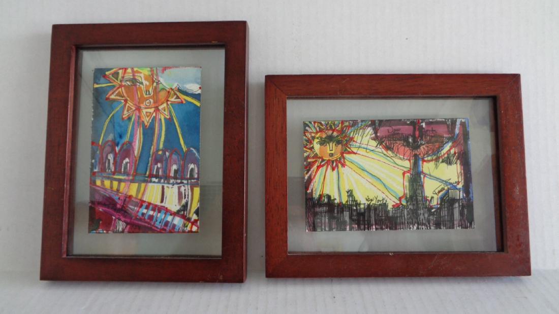 J. Rivera 2011 Signed Pair Original Paintings (1 of 5)