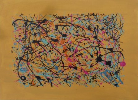 R Medina (Ameri Born) New York - Original-Yellow (1 of 2)