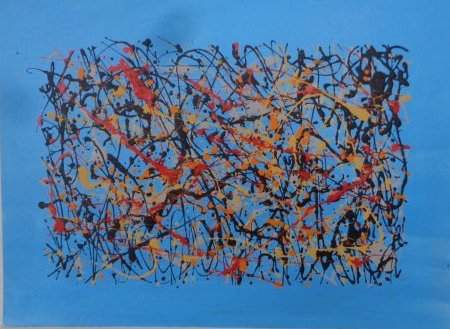 R Medina (Ameri Born) New York - Original-Blue (1 of 2)