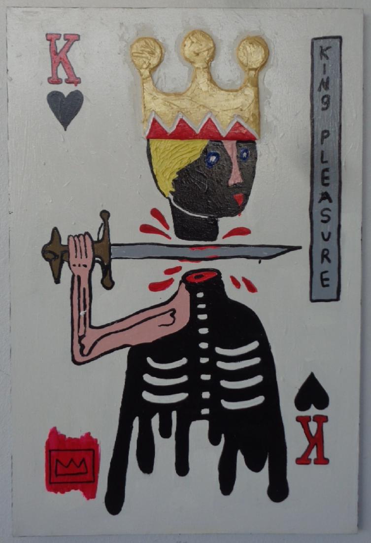 Original Street Art Urban Painting on Canvas Basquiat (1 of 7)