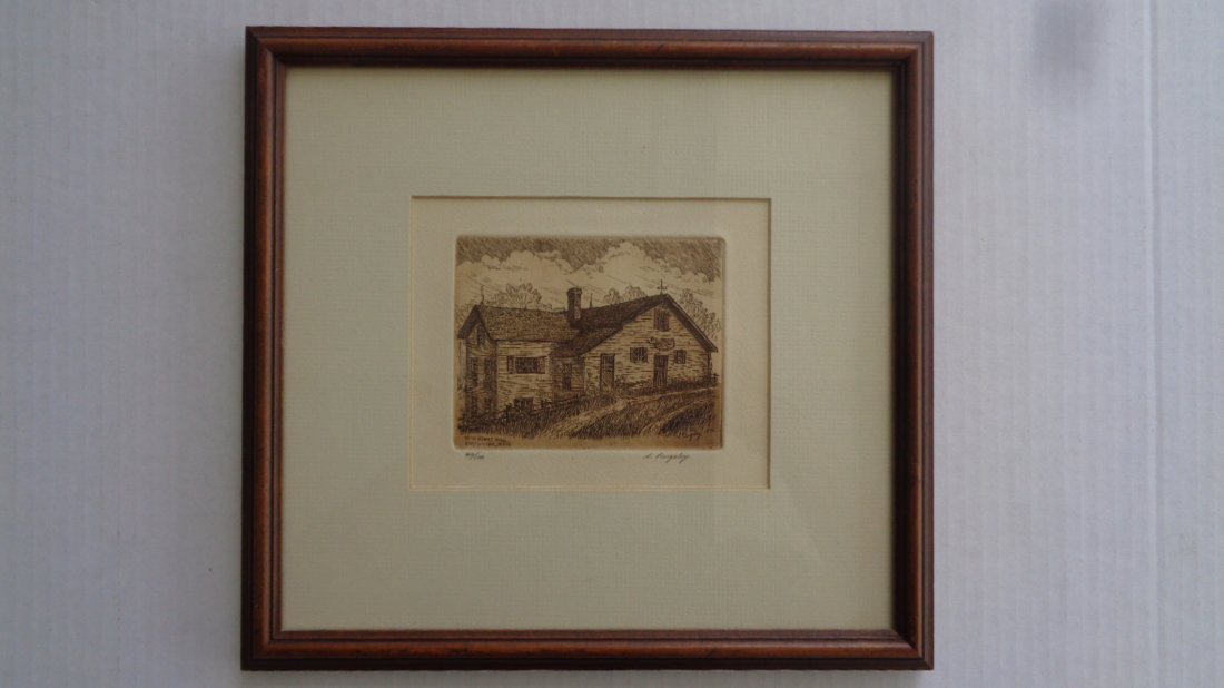 Signed Limited Edition Aquatint Etchings by Stephen Pug (1 of 3)