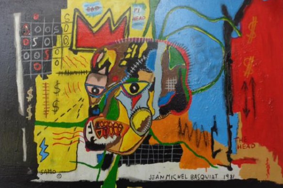 Original Street Art Painting on Canvas Basquiat N York (1 of 6)