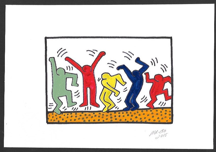 Contemporary Street Urban Pop Art Acrylic Painting (1 of 2)