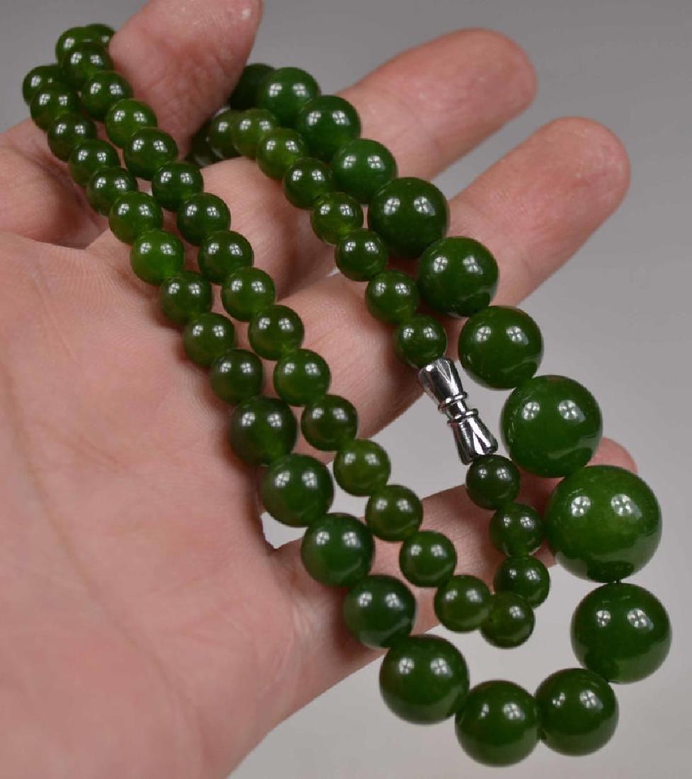 GREEN JADE NECKLACE 18" Long (1 of 1)