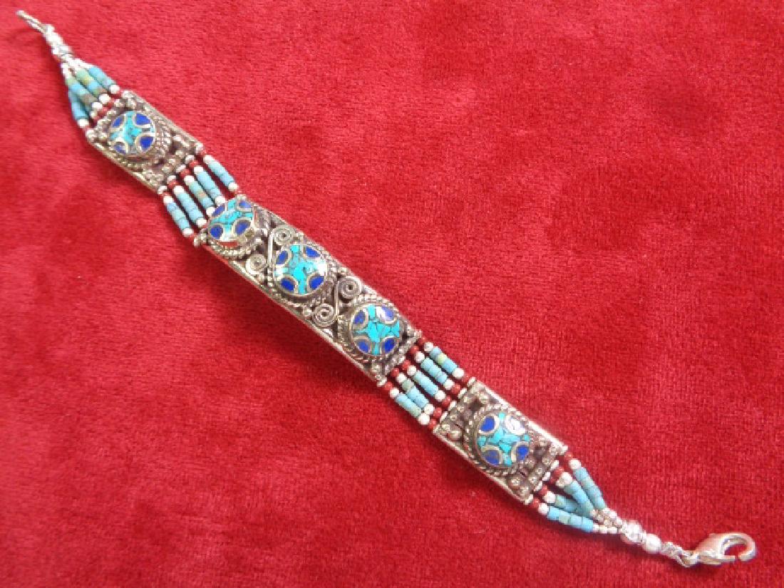 TURQUOISE & LAPIS LAZULI BRACELET (1 of 2)