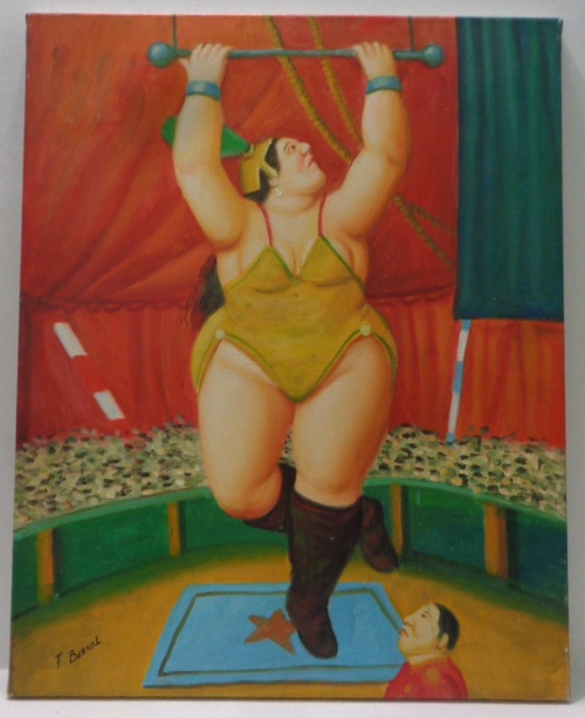 Original Bernal  Oil Painting signed (1 of 2)