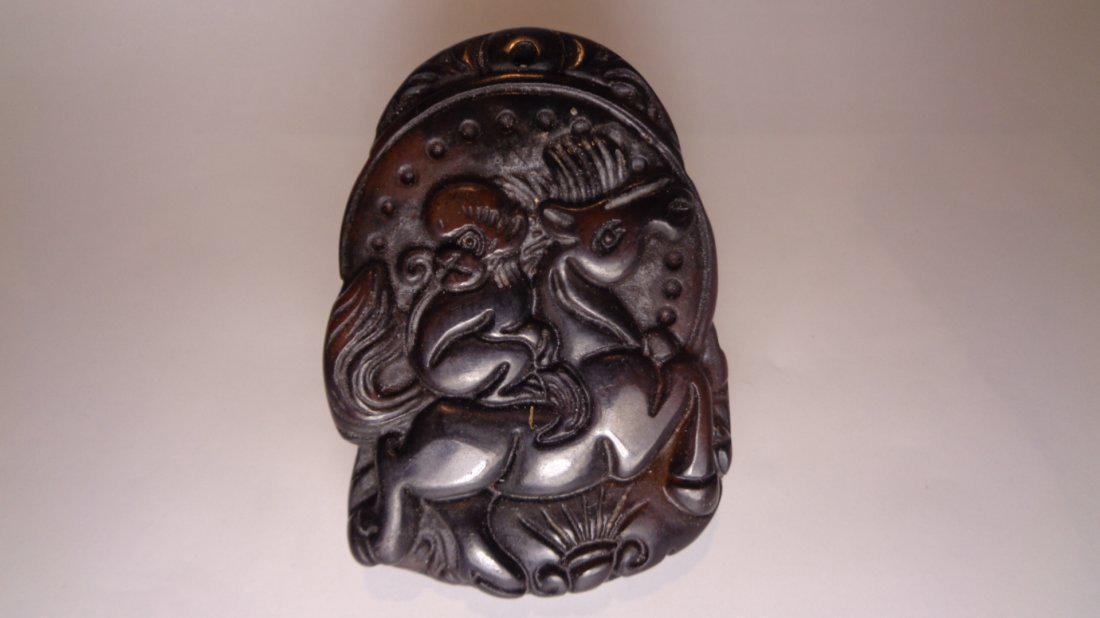 Chinese old jade Horse Pendant. (1 of 2)