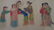 Antique Hand Painted Lady Chinese Long Scroll.