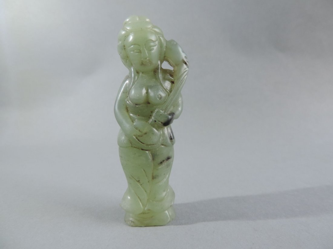 Vintage Chinese Jade Hand Carved Statue (1 of 1)