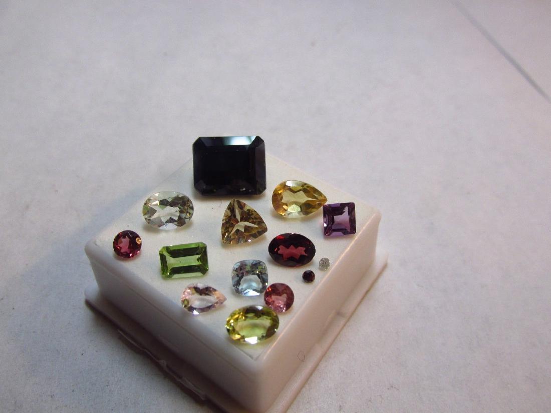 Lot of 14 Natural Mixed Faceted Gemstone (1 of 1)