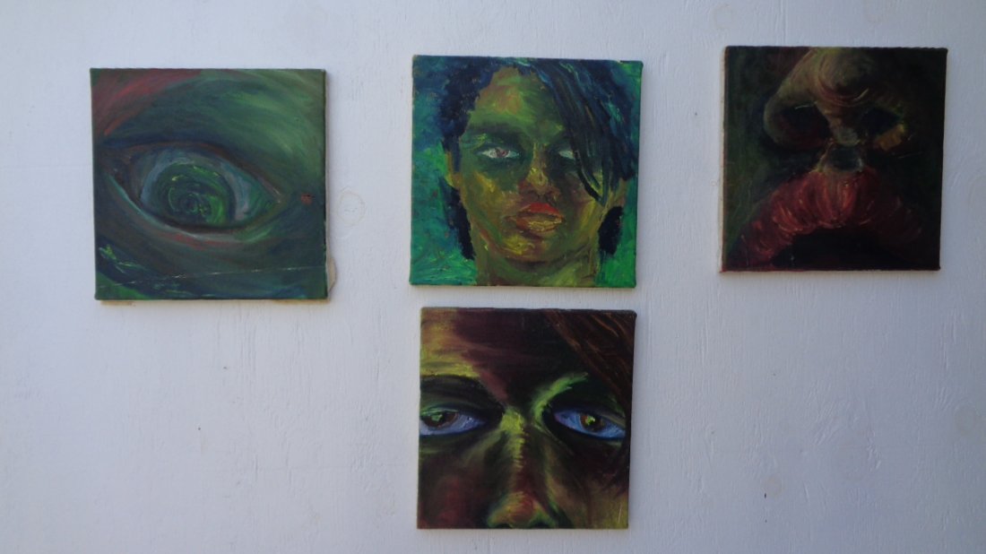 Lot of 4 Original Oil Painting on Canvas (1 of 6)