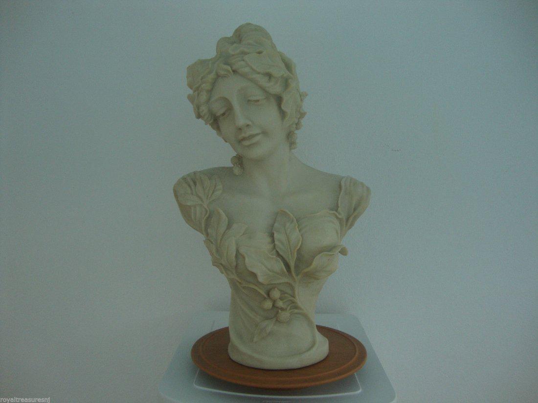 Large Bonded Marble Victorian Lady Bust 23"H (1 of 1)