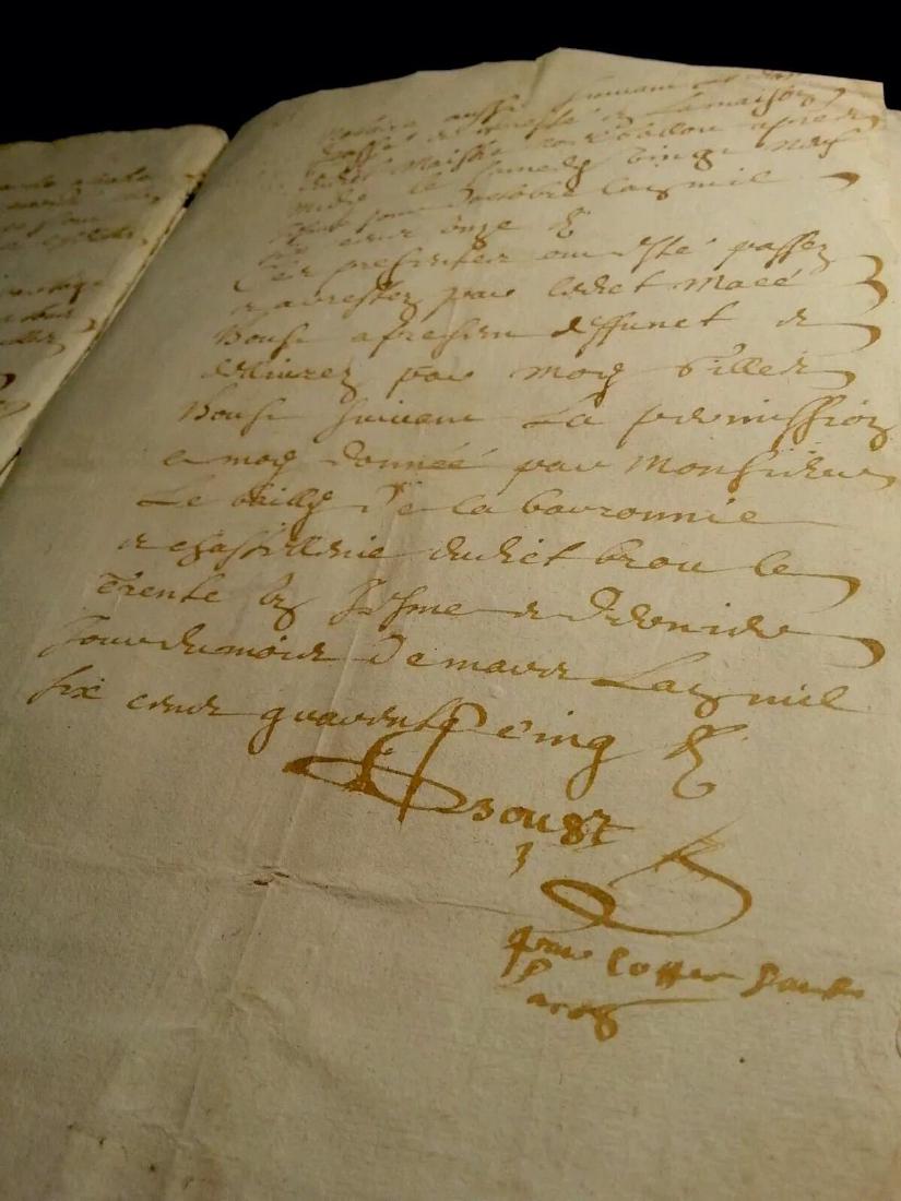 1611 - 34 Pages Antique French Document (1 of 16)