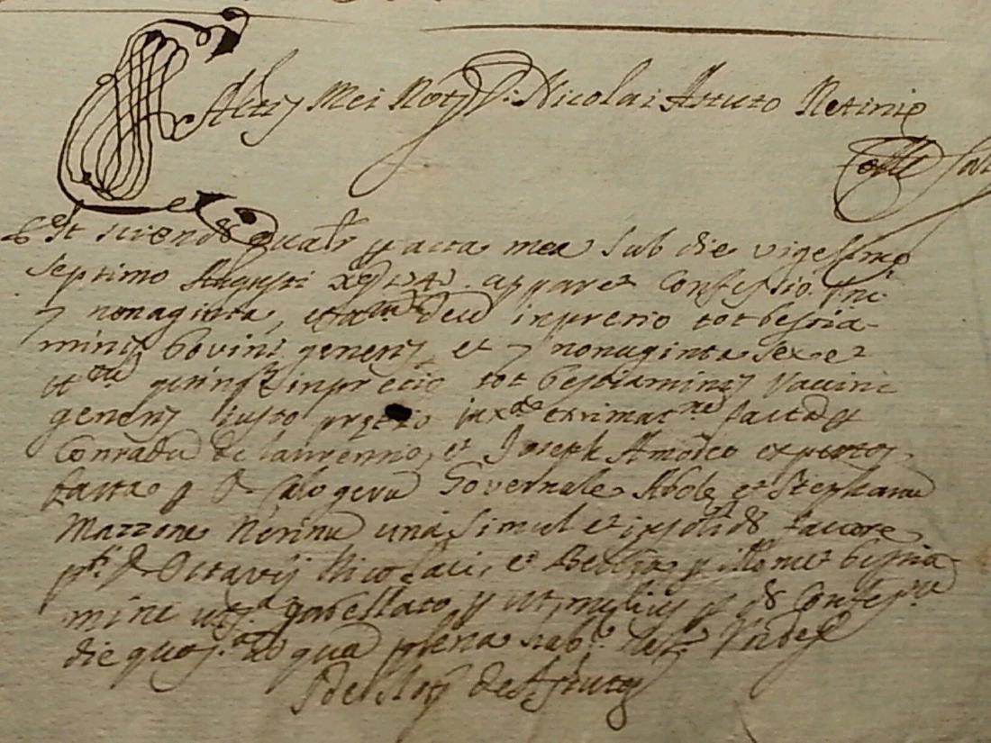 1746 Antique Italian 16 pages Documents (1 of 6)