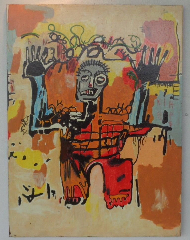 Original Street Art Painting on Canvas Basquiat N York (1 of 5)