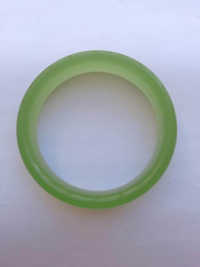Natural Jade Bangle Bracelet 62 mm (1 of 2)