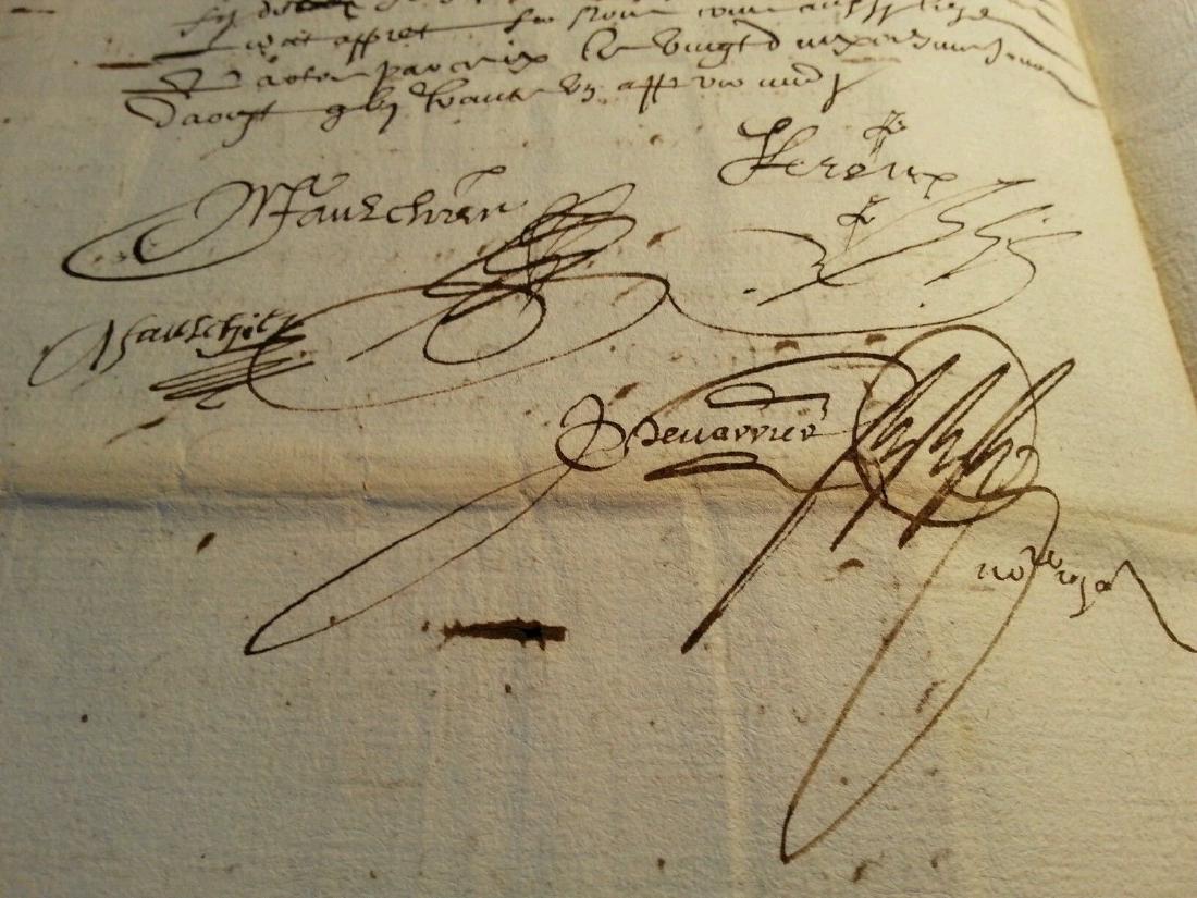 1631 Antique Marriage Contract (1 of 6)