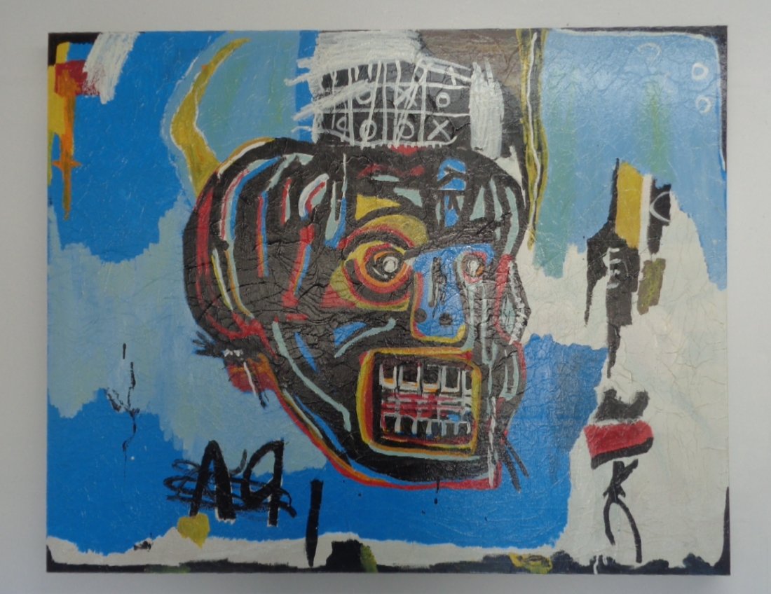 Large Original Street Art Painting Signed on Back (1 of 5)