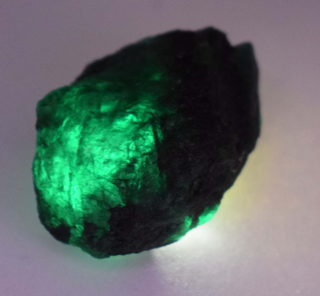 GGL Certified Natural Green Zambia Rough Emerald (1 of 3)