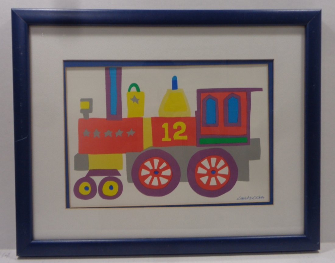 Original Daniel Gelakoska "Train" Signed Litho. (1 of 5)