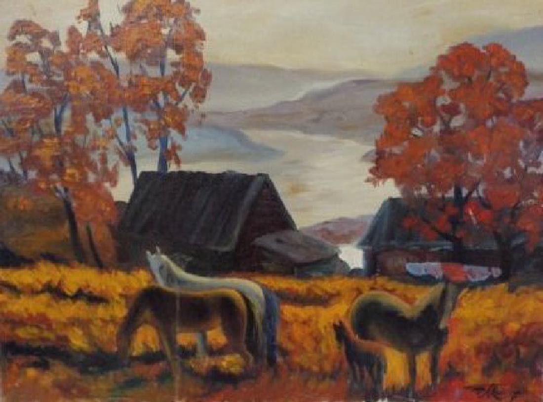 Albert Toporichther 1993 Moscow Original Painting: Albert Toporichther 1993 Moscow Original Painting , Painting Size:18" x 24", This piece of art is in excellent condition.