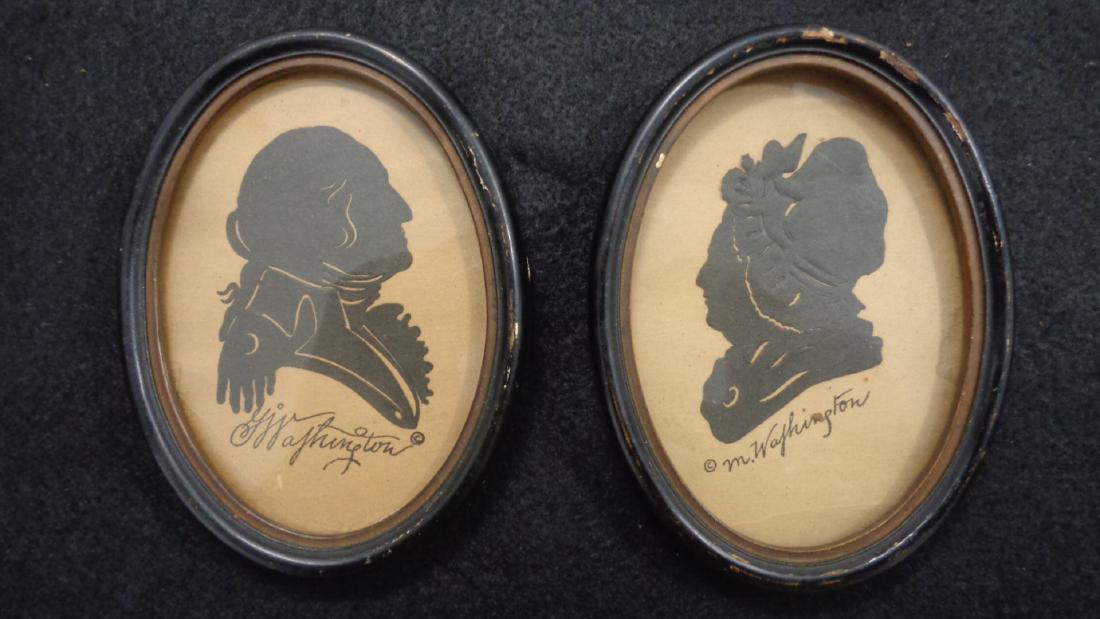 Ca 1789 Antique American Hollow Cut Silhouettes (1 of 5)