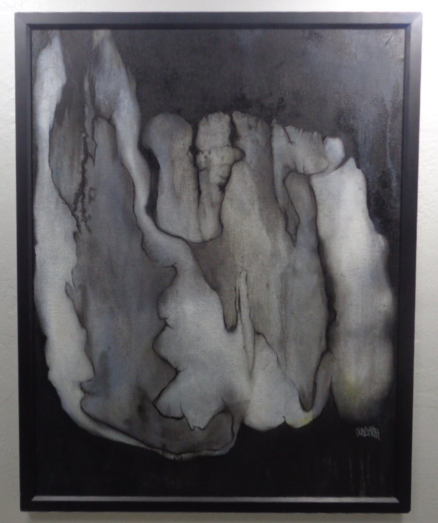 Original Abstract Black & White Signed Art (1 of 4)